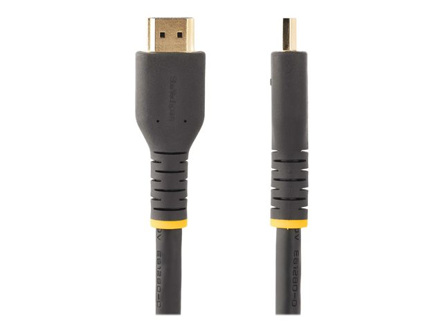 StarTech.com 30ft (10m) Active HDMI Cable w/ Ethernet - HDMI 2.0 4K 60Hz UHD - Rugged HDMI Cord w/ Aramid Fiber - Durable High Speed HDMI Cable - Heavy-Duty HDMI 2.0 Cable - High Speed - HDMI cable with Ethernet - HDMI male to HDMI male - 10 m - black