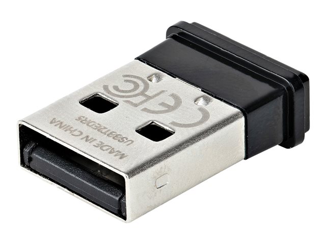 StarTech.com USB Bluetooth 5.0 Adapter, USB Bluetooth Dongle Receiver for PC/Computer/Laptop/Keyboard/Mouse/Headsets, Range 33ft/10m, EDR (USBA-BLUETOOTH-V5-C2) - Network adapter - USB - Bluetooth 5.0 EDR, Bluetooth 5.0 LE, Bluetooth 5.0 - Class 2 - black