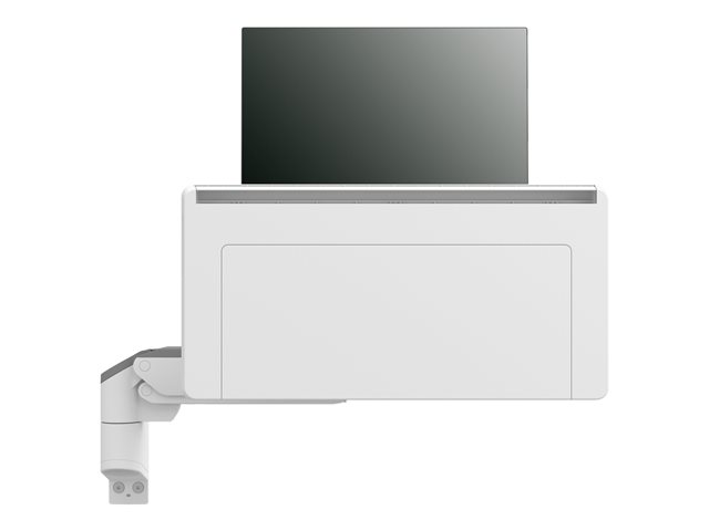 Ergotron CareFit Combo Arm with Worksurface - Mounting kit (articulating arm, wall mount base, pull-out keyboard tray with integrated worksurface, track mount adapter) - modular - for LCD display / keyboard - plastic, aluminium - white - screen size: up to 27\" - wall-mountable