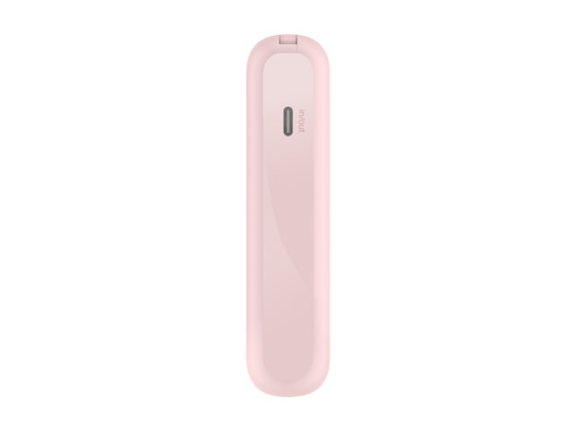 10k PD20w Integrated USB-C Cable Power Bank, Pink