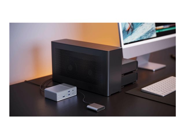 HyperDrive GEN2 - Docking station - Thunderbolt 3 - DP, Thunderbolt - 1GbE - 180 Watt - Europe
