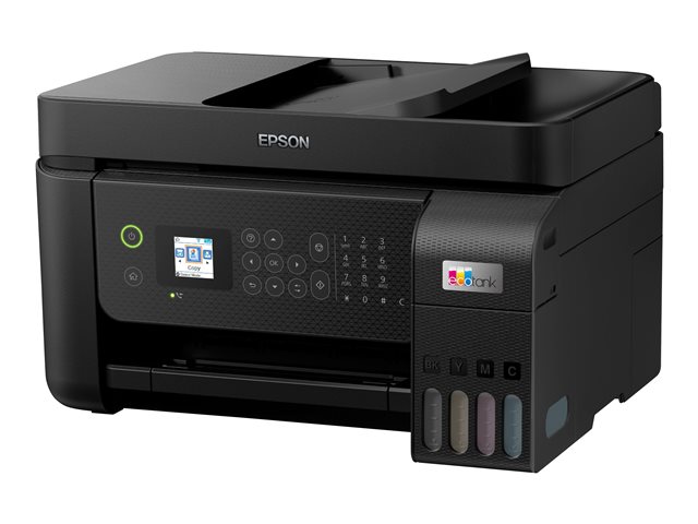 Epson EcoTank ET-4800 - Multifunction printer - colour - ink-jet - refillable - A4 (media) - up to 10 ppm (printing) - 100 sheets - 33.6 Kbps - USB, LAN, Wi-Fi - black