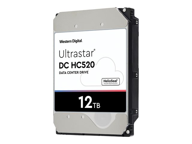 WD Ultrastar HE12 HUH721212AL4205 - Hard drive - encrypted - 12 TB - internal - 3.5\" - SAS 12Gb/s - 7200 rpm - buffer: 256 MB - TCG encryption with FIPS