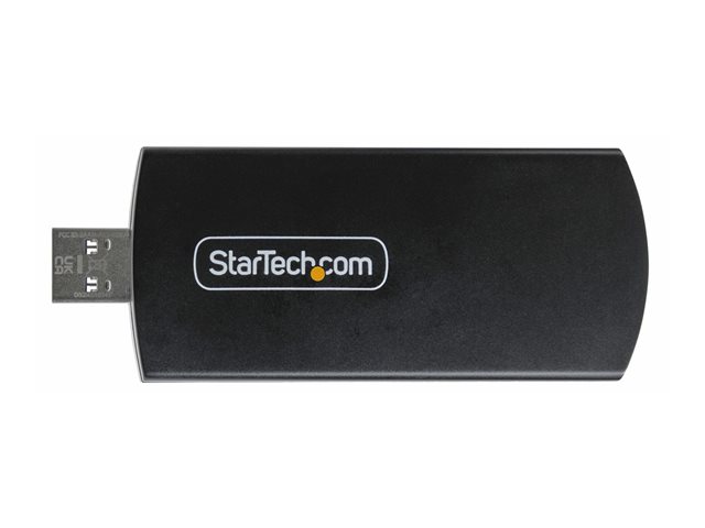 StarTech.com Wi-Fi 6E USB Adapter/Dongle, For Desktop/Laptop PC, Wireless NIC w/Foldable Antenna, WiFi Adapter Supports 802.11 b/g/n/ac/ax, 2.4/5/6 GHz Network Compatible - Network adapter - USB 3.0 - Wi-Fi 6E - black
