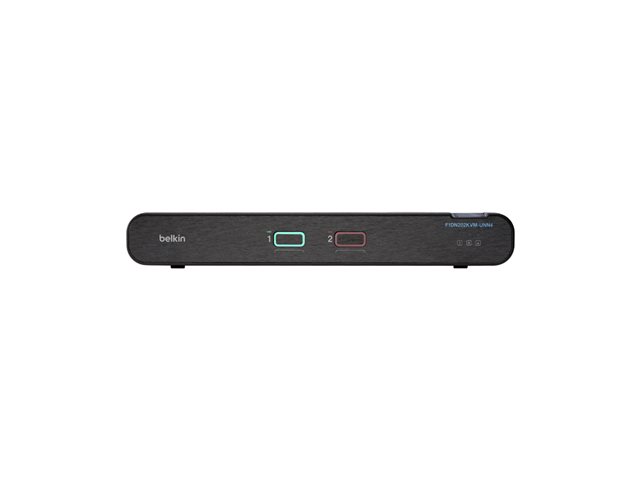 Belkin Universal Secure Dual-Head - 2nd Generation - KVM / audio switch - 2 x KVM / audio - 1 local user - desktop - TAA Compliant