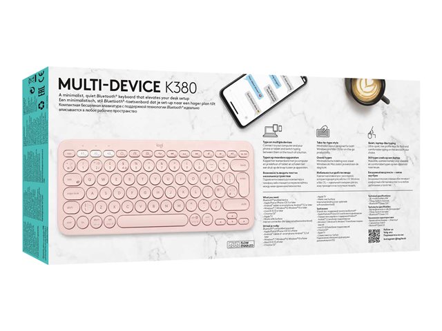 K380 f. Mac Multi-Device BTKeyb - ROSE -
