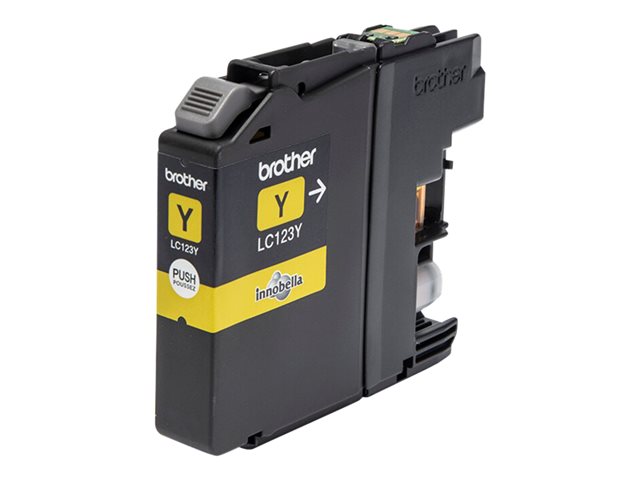 Brother LC123Y - High Yield - yellow - original - ink cartridge - for Brother DCP-J100, J105, J132, J152, J552, J752, MFC-J245, J470, J650, J6520, J6720, J6920