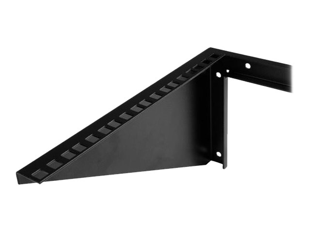 StarTech.com 6U Wall Mount Patch Panel Bracket - 19 in - Steel - Vertical Mounting Bracket for Networking and Data Equipment (RK619WALLV) - Wall mount bracket - black - 6U - 19\"