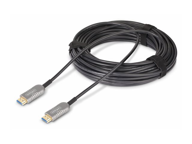 StarTech.com 50ft (15.2m) HDMI 2.1 Hybrid Active Optical Cable (AOC), CMP, Plenum Rated, 8K Ultra High Speed HDMI Fiber Optic Cable, 48Gbps, 8K 60Hz/4K 120Hz, HDR10+/FRL/TMDS/eARC - CMP In Wall HDMI 2.1/2.0 Cord (8K-A-50F-HDMI-CABLE) - Ultra High Spe