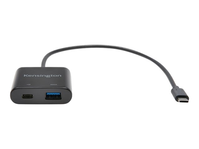 Kensington PD1000 USB-C 95W Power Delivery Dongle - USB adapter - USB Type A, USB-C (power only) (F) to 24 pin USB-C (M) - USB 3.1 Gen 1 - USB Power Delivery (95W)