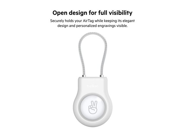 Belkin - Case for airtag - white - for Apple AirTag
