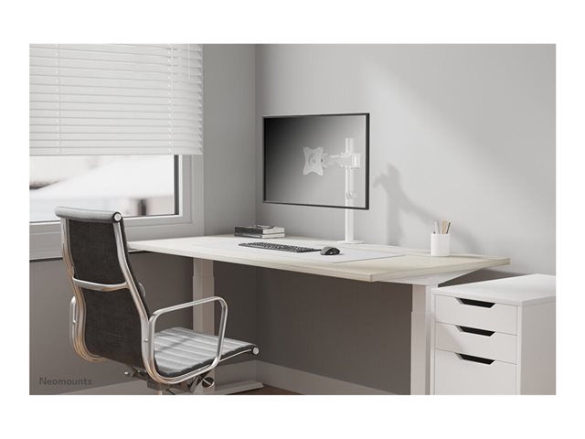 Neomounts NM-D135 - Mounting kit - full-motion - for LCD display - white - screen size: 10\"-30\" - clamp mountable, grommet, desk-mountable
