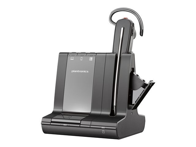 Poly Savi 8245 DECT 1880-1900 MHz Headset +USB-A to USB-C Cable +D400 EMEA - INTL English - Euro plug - Replaces Poly SKU 211203-02
