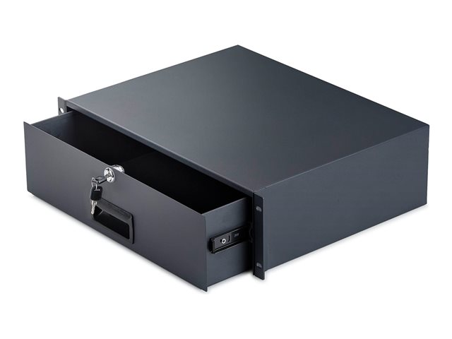 2U Steel Lockable 19in Rackmount Drawe