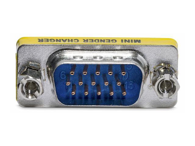 StarTech.com VGA Gender Changer - HD15 Female to HD15 Male - - Male/Male - Monitor Adapter (GC15HSM) - VGA cable - HD-15 (VGA) (M) to HD-15 (VGA) (M) - for StarTech.com 2, 4