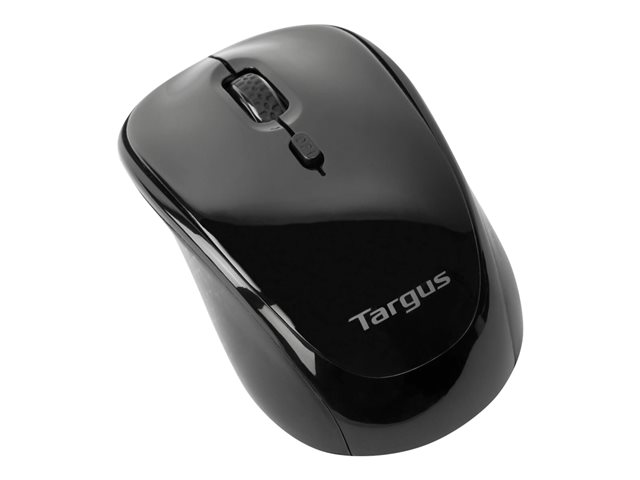 Targus - Mouse - right and left-handed - optical - wireless - 2.4 GHz - USB wireless receiver - black