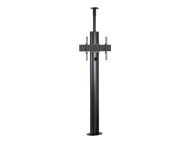 B-TECH Mode-AL BT8702 - Stand - for flat panel - premium, UC - lockable - black - screen size: 39\"-75\" - mounting interface: up to 672 x 400 mm - floor to ceiling mountable