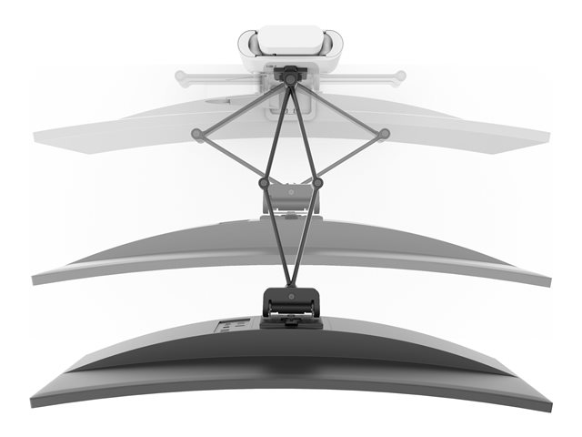 Ergotron TRACE - Mounting kit (pivot, base, VESA spacer, lift column, extension arms, 2-piece desk clamp, cable management channel) - Constant Force Technology - for LCD display - white - screen size: 21.5-38\"