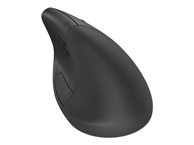 HP 920 - Vertical mouse - ergonomic - 6 buttons - wireless - 2.4 GHz, Bluetooth 5.3 - USB wireless receiver - black