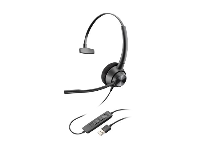 Poly EncorePro 310 Monaural USB-A Headset TAA - Replaces Poly SKU 214568-01