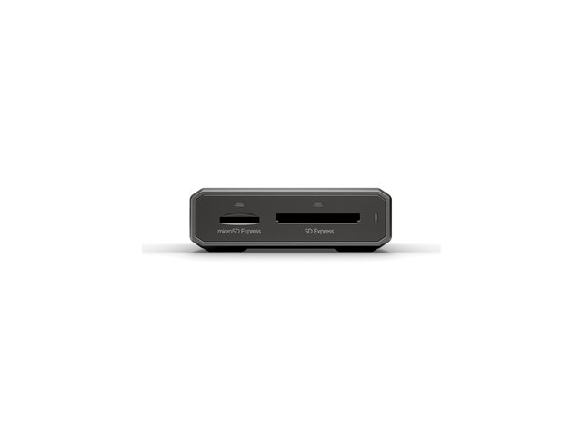 SanDisk PRO-READER Dual Card - Card reader - 2 in 1 (SD Express, microSD Express, microSD UHS-I, microSDHC UHS-I, microSDXC UHS-I, SDHC UHS-I, SDXC UHS-I) - USB-C 3.2 Gen 2