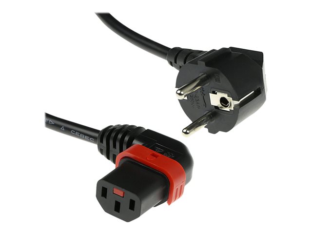 PWR CORD CEE7/7-C13 LOCK L 1M. 1 stk