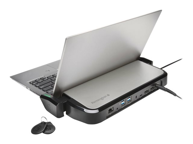 Kensington LD4650P USB-C Universal Dock with K-Fob Smart Lock - Docking station - USB-C - 1GbE - Europe