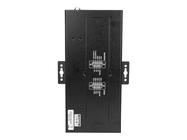 StarTech.com 8 Port Serial Hub USB to RS232/RS485/RS422 Adapter, Industrial USB 2.0 to DB9 Serial Converter Hub, IP30 Rated, Din Rail Mountable Metal Serial Hub, 15kV ESD Protection - 6ft Locking Cable Incl - Serial adapter - USB 2.0 - RS-232/422/485 x 8 - black - TAA Compliant