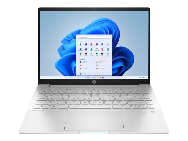 HP Pavilion Plus Laptop 14-eh0007nb - Intel Core i5 12500H - Win 11 Home - Iris Xe Graphics - 16 GB RAM - 512 GB SSD NVMe - 14\" OLED IPS 2880 x 1800 (2.8K) @ 90 Hz - Wi-Fi 6E - natural silver aluminium - kbd: Belgium