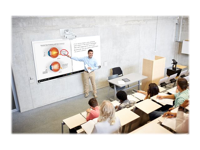 Epson EB-1485FI - 3LCD projector - 5000 lumens (white) - 5000 lumens (colour) - Full HD (1920 x 1080) - 16:9 - 1080p - ultra short-throw lens - 802.11a/b/g/n/ac wireless / LAN/ Miracast