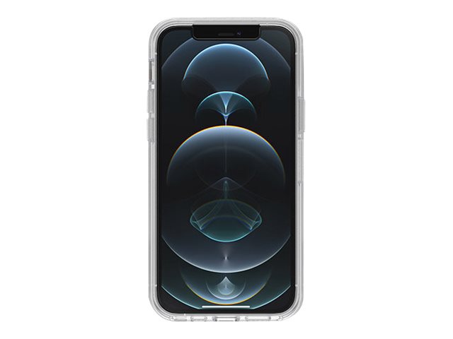 OtterBox Symmetry Series - ProPack Packaging - back cover for mobile phone - polycarbonate, synthetic rubber - clear - for Apple iPhone 12, 12 Pro