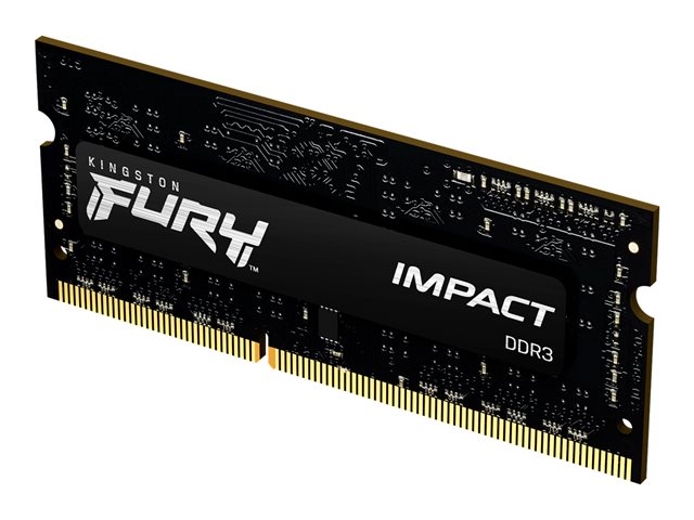 Kingston FURY Impact - DDR3L - kit - 8 GB: 2 x 4 GB - SO-DIMM 204-pin - 1866 MHz / PC3L-14900 - CL11 - 1.35 / 1.5 V - unbuffered - non-ECC - black