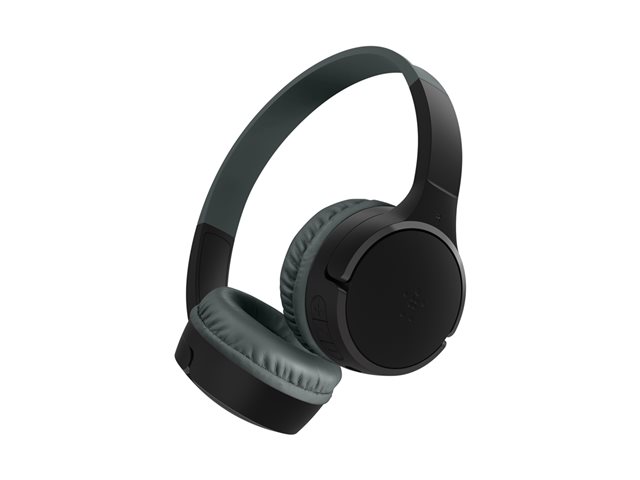 Belkin SoundForm Mini - Headphones with mic - on-ear - Bluetooth - wireless, wired - 3.5 mm jack - black