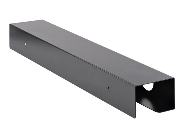 StarTech.com Under Desk Cable Management Tray, Cable Tray Organizer for Office/Standing Desk, Desk or Table Mount Cords/Wire/Power Strip Holder, Computer Cable Manager, 23-1/2\"L x 4-1/2\"D - Desk Cable Management (UDCMTRAY) - Cable management tray - u