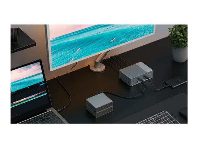HyperDrive GEN2 - Docking station - USB-C - 2 x HDMI, 2 x DP - 1GbE - Europe