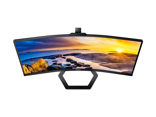 Philips 34E1C5600HE - 5000 Series - LED monitor - curved - 34\" - 3440 x 1440 WQHD @ 100 Hz - VA - 300 cd/m² - 3000:1 - 4 ms - HDMI, DisplayPort, USB-C - speakers - textured black