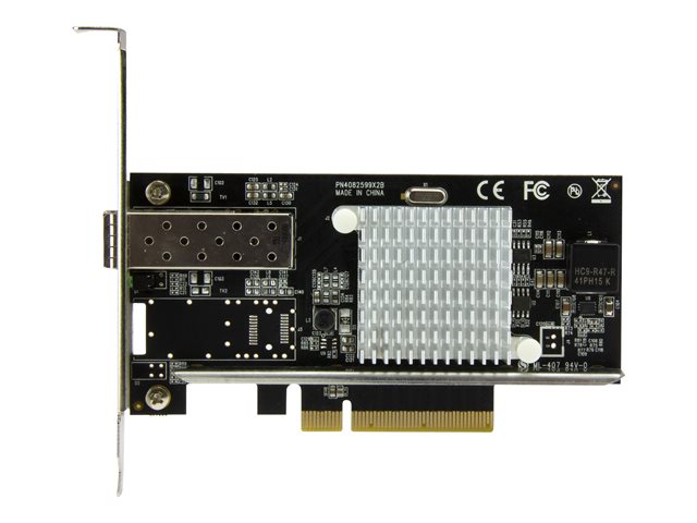 StarTech.com 10G Network Card - MM/SM - 1x Single 10G SPF+ slot - Intel 82599 Chip - Gigabit Ethernet Card - Intel NIC Card (PEX10000SFPI) - Network adapter - PCIe 2.0 x8 - 10GbE - 10GBase-LR, 10GBase-SR, 10GBase-LRM - black - for P/N: SFP10GBBXDST, SFP10GBBXUST, SFP10GBLRMST, SFP10GBLRST, SFP10GBSRST, SFP10GBZRST