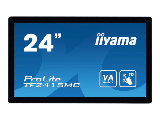 iiyama ProLite TF2415MC-B2 - LED monitor - 23.8\" - open frame - touchscreen - 1920 x 1080 Full HD (1080p) @ 60 Hz - VA - 350 cd/m² - 3000:1 - 16 ms - HDMI, VGA, DisplayPort - black