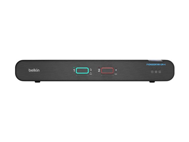 Belkin 2-Port Dual Head DP/HDMI to DP/HDMI Video Secure Desktop KVM Switch PP4.0