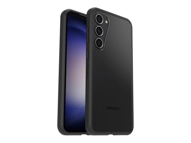 OtterBox React Series - Back cover for mobile phone - antimicrobial - thermoplastic elastomer (TPE), polycarbonate - black crystal - for Samsung Galaxy S23+