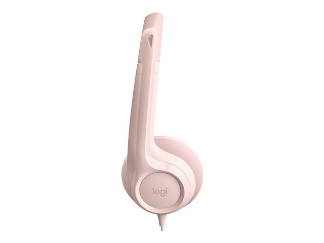 Logitech H390 - Headset - on-ear - wired - USB-A - rose