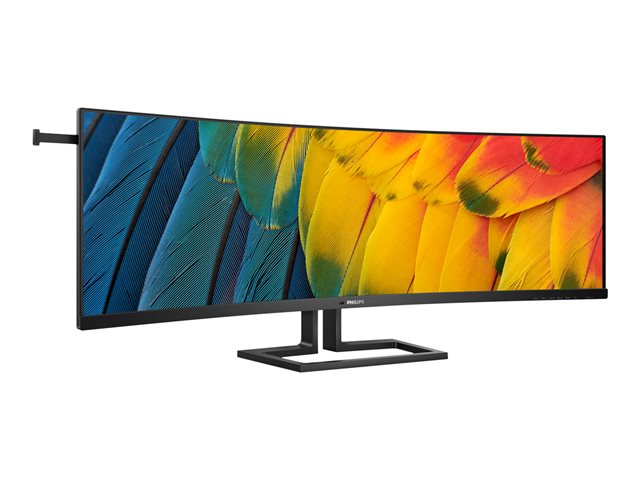 Philips 45B1U6900C - LED monitor - curved - 45\" (44.5\" viewable) - 5120 x 1440 Dual Quad HD @ 75 Hz - VA - 450 cd/m² - 3000:1 - DisplayHDR 400 - 4 ms - 2xHDMI, DisplayPort, USB-C - speakers - black