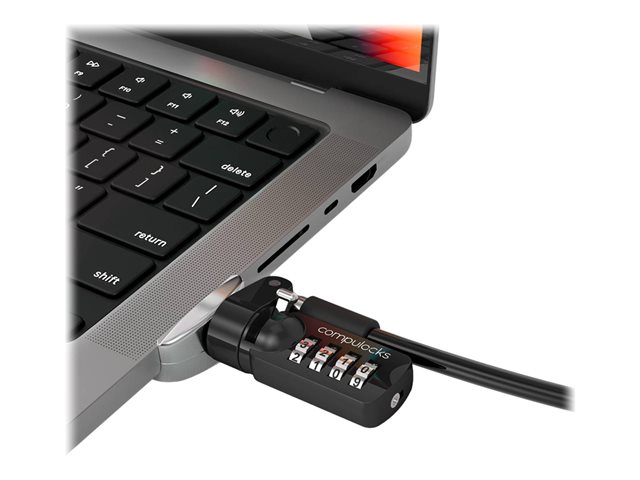 Compulocks Ledge Lock Adapter for MacBook Pro 14\" M1, M2 & M3 with Combination Cable - Security slot lock adapter - with combination lock - for Apple MacBook Pro 14.2 in (M1, M2, M3)