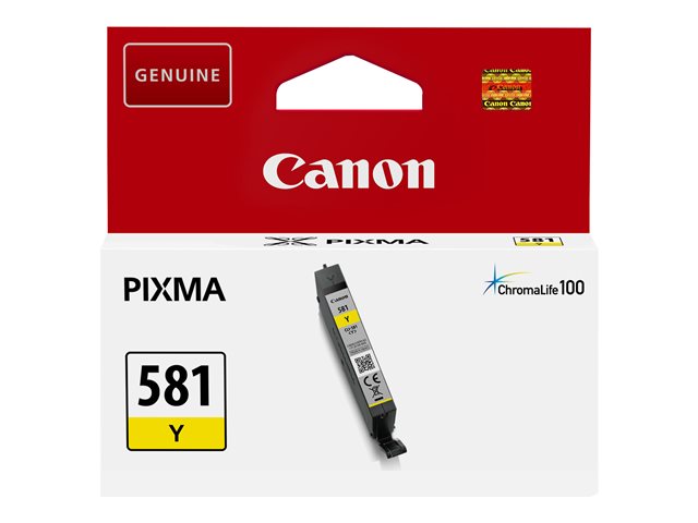 Canon CLI-581Y - 5.6 ml - yellow - original - ink tank - for PIXMA TS6251, TS6350, TS6351, TS705, TS8252, TS8350, TS8351, TS8352, TS9550, TS9551
