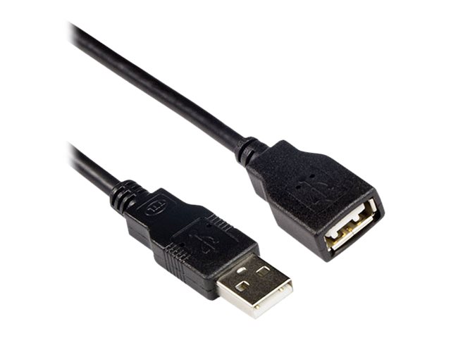 USB 2.0 A male - USB A female zwart 3 00 m