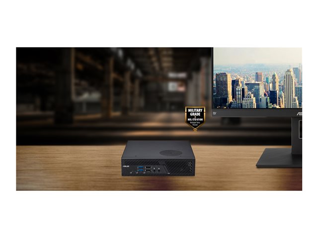 ASUS PB63 B3014MH - Mini PC Core i3 13100 / up to 4.5 GHz - RAM 8 GB - SSD 256 GB - UHD Graphics 730 - IEEE 802.11ax (Wi-Fi 6E), Bluetooth 5.2, Gigabit Ethernet - no OS - monitor: none - black