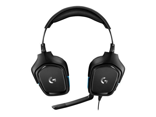 Logitech Gaming Headset G432 - Headset - 7.1 channel - full size - wired - USB, 3.5 mm jack - black