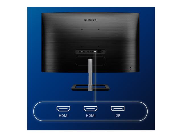 Philips E-line 328E1CA - LED monitor - curved - 32\" (31.5\" viewable) - 3840 x 2160 4K @ 60 Hz - VA - 250 cd/m² - 2500:1 - 4 ms - 2xHDMI, DisplayPort - speakers - textured black