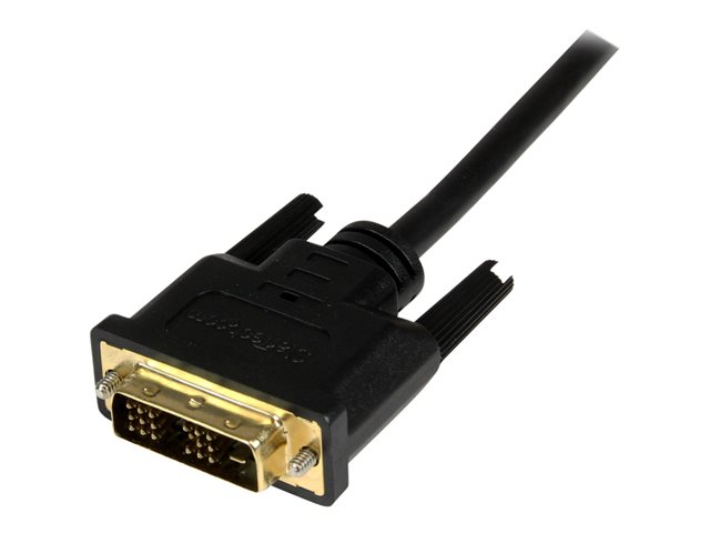 StarTech.com 2m Mini HDMI to DVI-D Cable - M/M - 2 meter Mini HDMI to DVI Cable - 19 pin HDMI (C) Male to DVI-D Male - 1920x1200 Video (HDCDVIMM2M) - Adapter cable - DVI-D male to 19 pin mini HDMI Type C male - 2 m - shielded - black