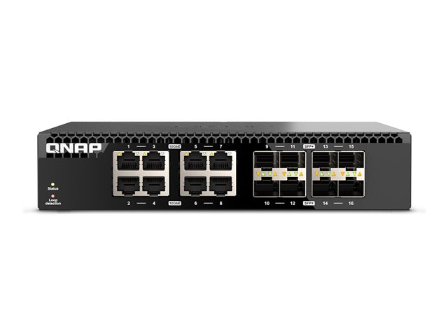 QNAP QSW-3216R-8S8T - Switch - 8 x 100/1000/2.5G/5G/10GBase-T + 8 x 10Gb Ethernet SFP+ - rack-mountable